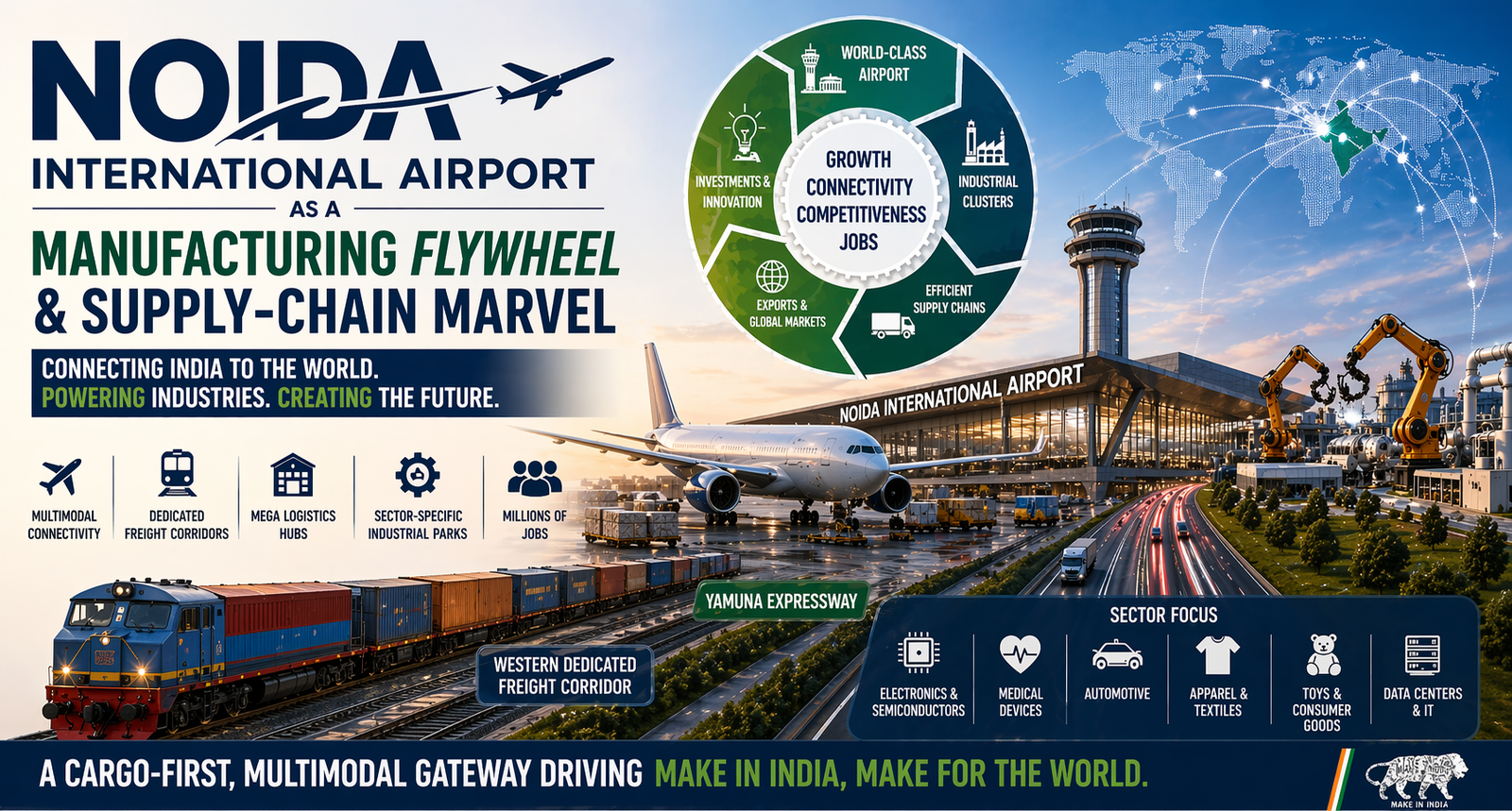 Noida International Airport as a Manufacturing Flywheel &amp; Supply-chain Marvel