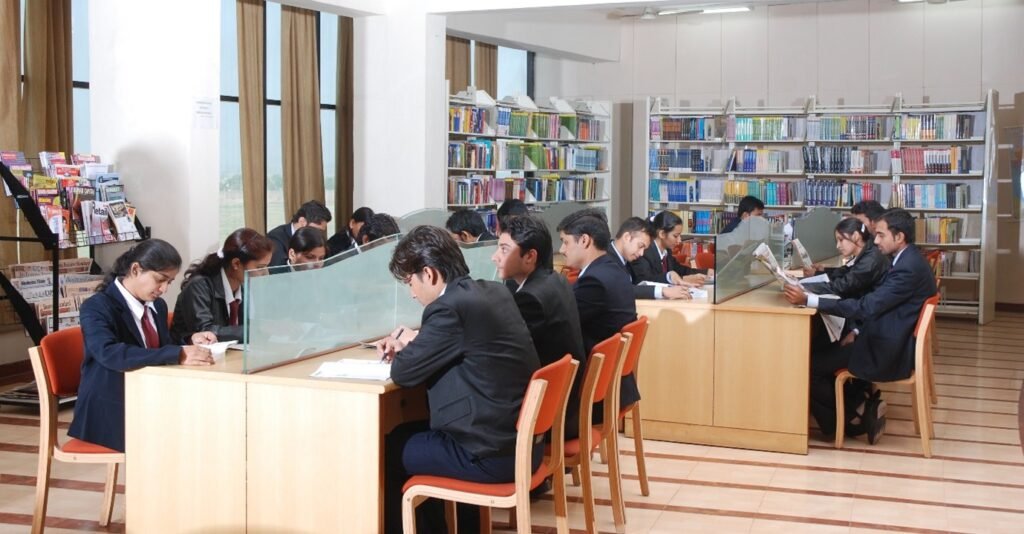 Students studying at ACCMAN Library